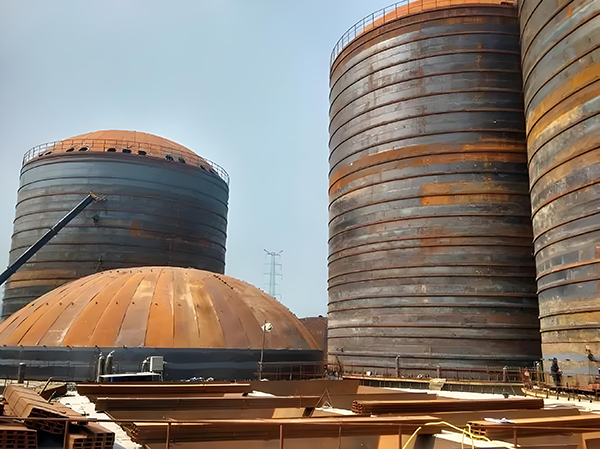 襄汾焦粉钢板仓